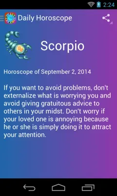 Daily Horoscope android App screenshot 0