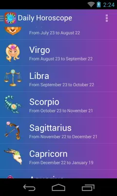 Daily Horoscope android App screenshot 1